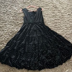 Style & Co Polka dot swinger dress